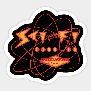 Sci FI Dine In Theater Restaurant Sticker